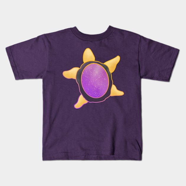 Pride Flag Space Turtle Nonbinary Flag Kids T-Shirt by nhitori